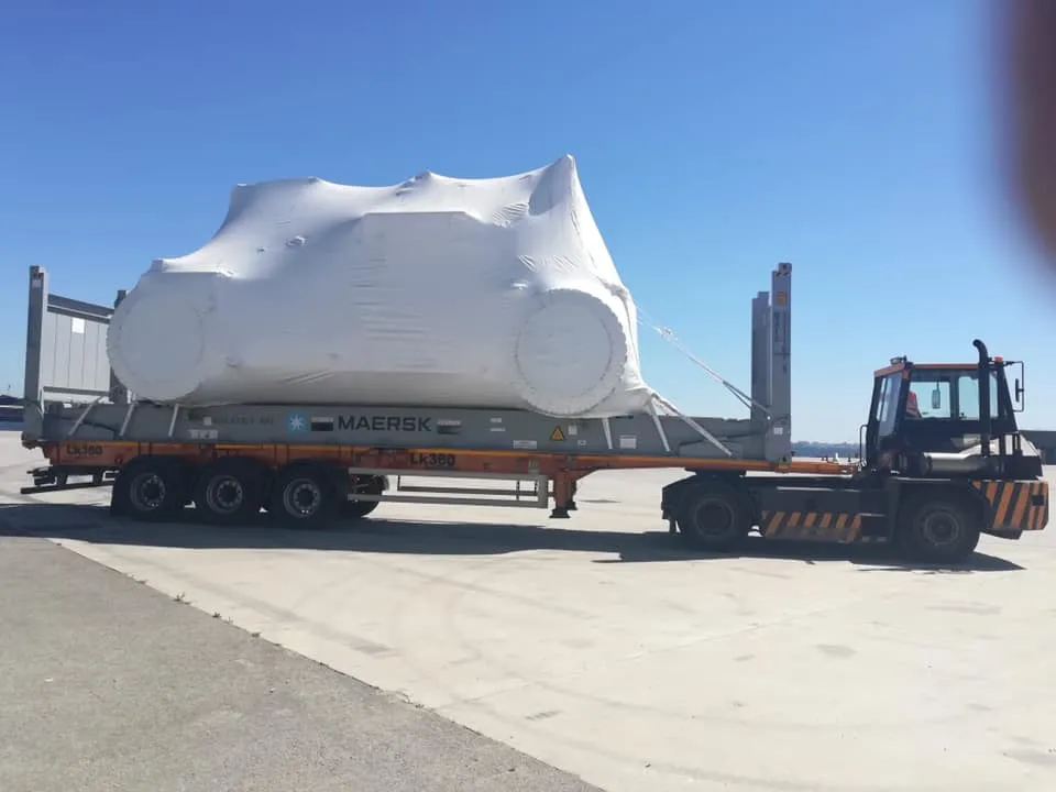 ECS 360 Logistika demuestra su eficacia en la ejecución de transportes especiales