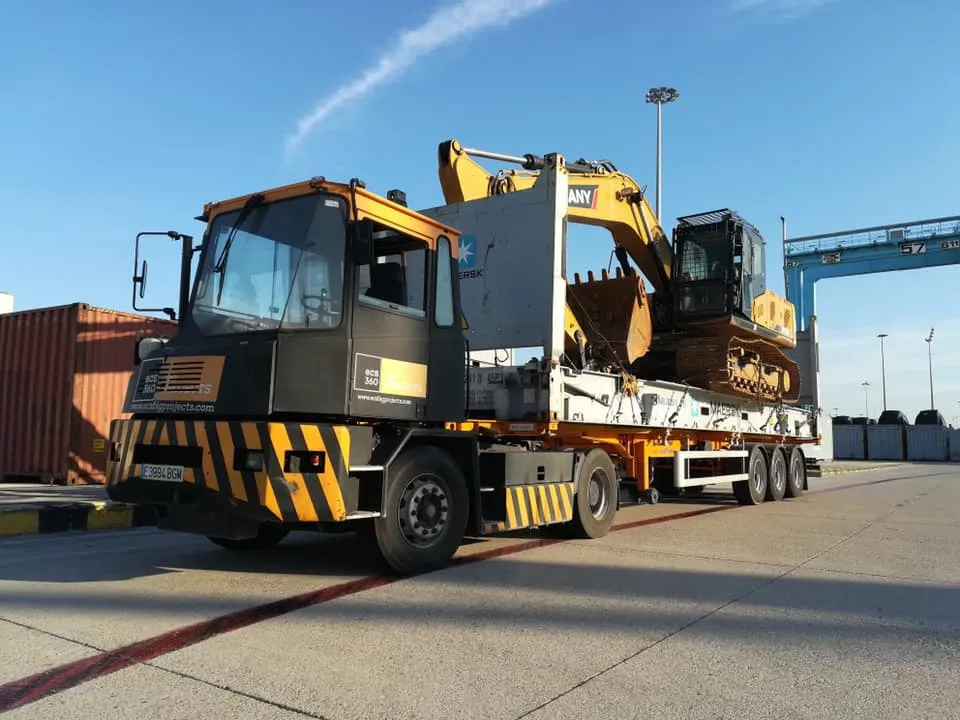 ECS 360 Logistika demuestra su eficacia en la ejecución de transportes especiales