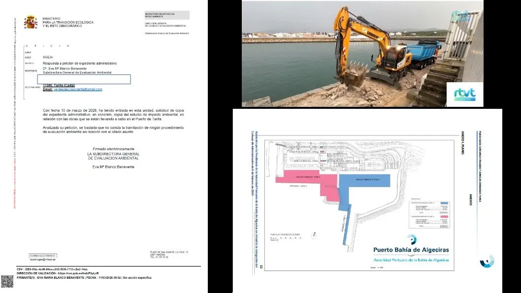 Ecologistas denuncian falta de precaución ambiental en proyectos del puerto de Tarifa