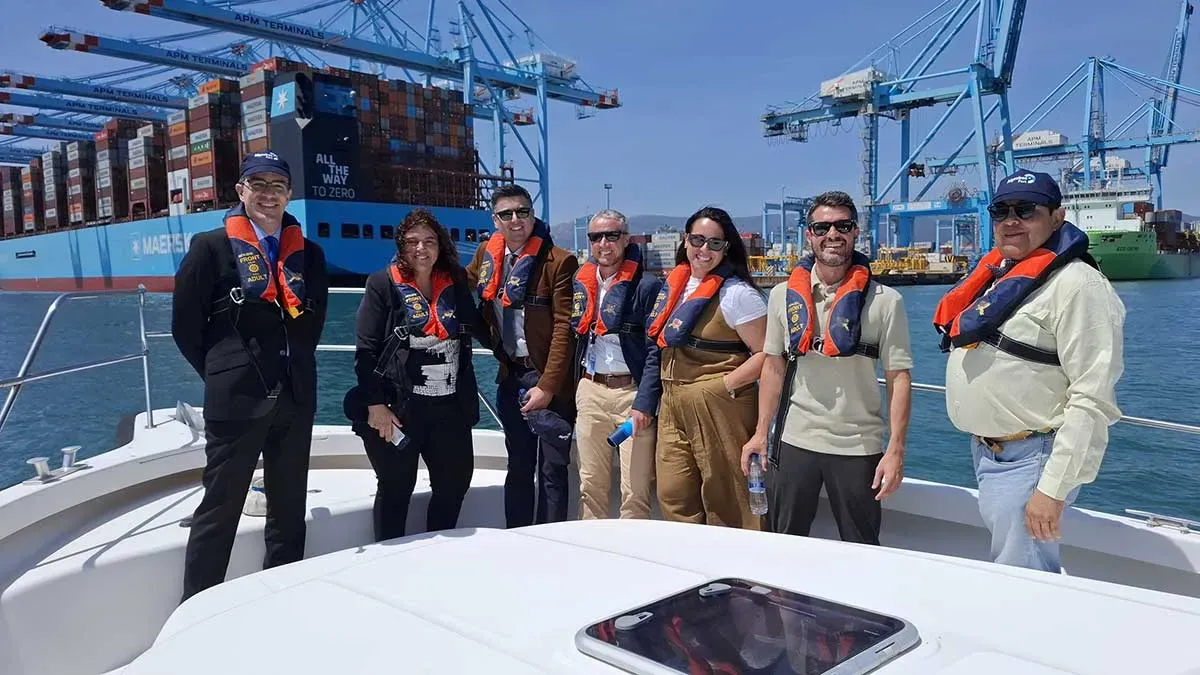 Una delegación del Ministerio de Transportes de Chile visita el Puerto de Algeciras para conocer sus avances en digitalización y descarbonización