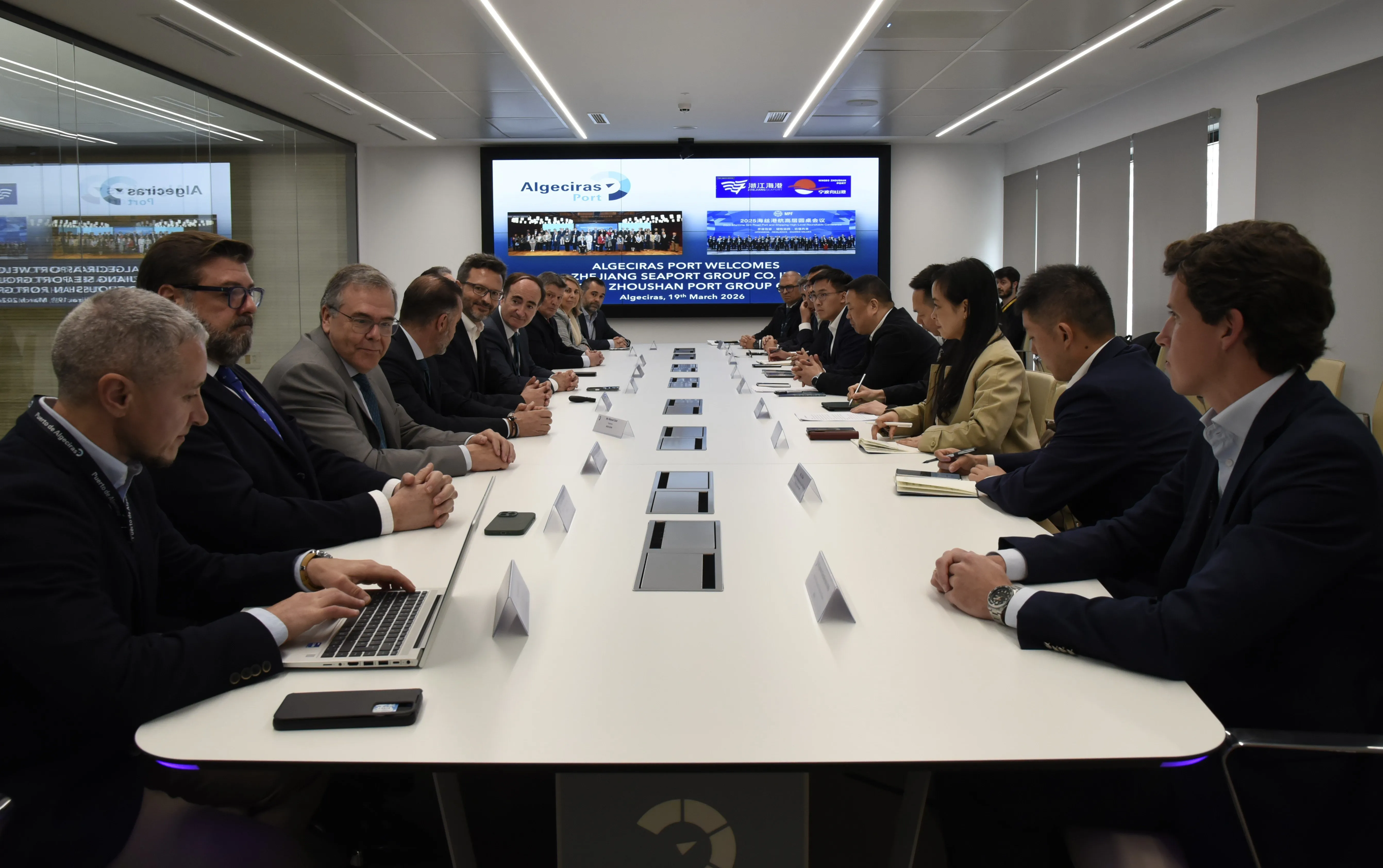 The Port of Algeciras strengthens ties with China after the visit of a delegation from the Port of Ningbo Zhoushan