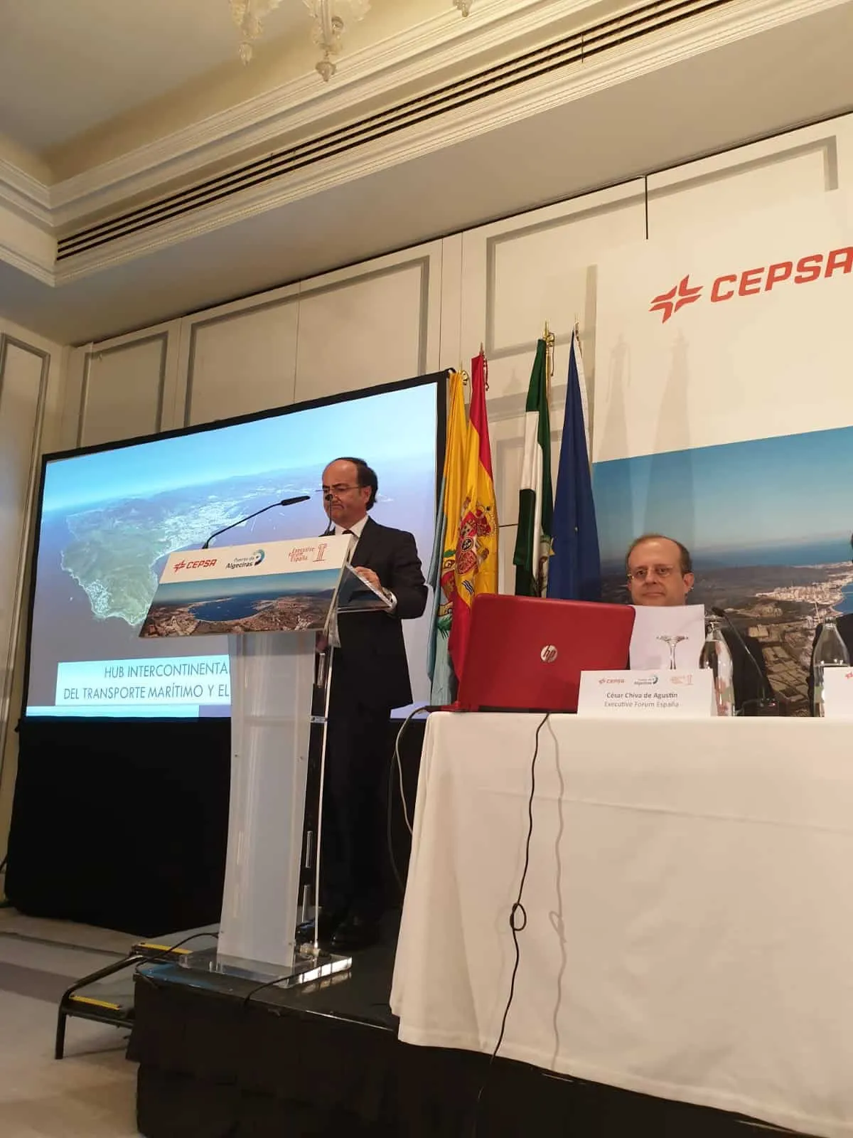 Landaluce ofrece una imagen moderna e innovadora del puerto de Algeciras ante un importante foro empresarial en Madrid