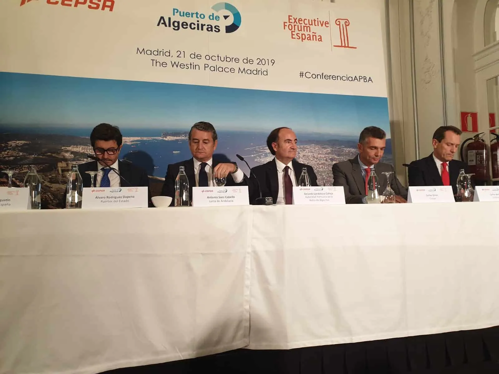 Landaluce ofrece una imagen moderna e innovadora del puerto de Algeciras ante un importante foro empresarial en Madrid