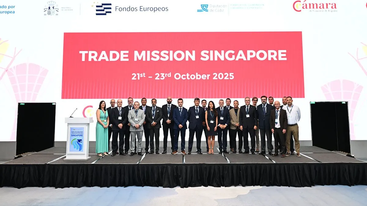El Puerto de Algeciras presenta su estrategia energética y de digitalización ante más de un centenar de actores del sector en Singapur
