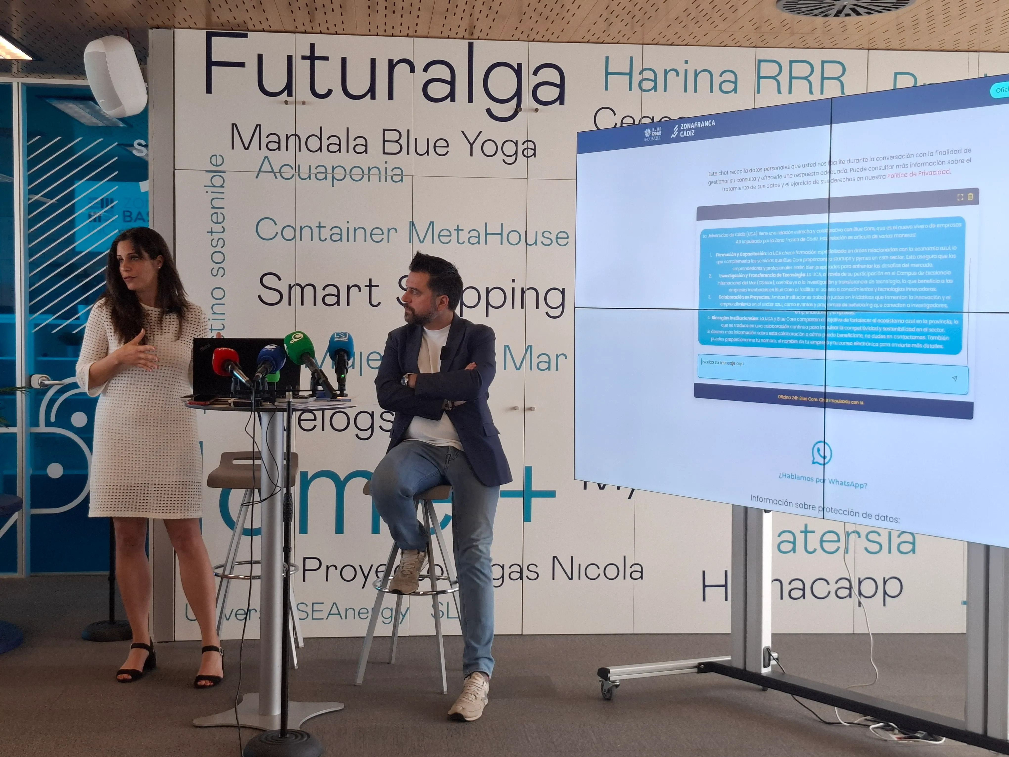 La Zona Franca de Cádiz presenta una Oficina de Atención 24/7 con inteligencia artificial para el proyecto Blue Core-Incubazul