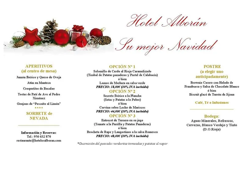 Hotel Alborán, un lugar para pasar las fiestas