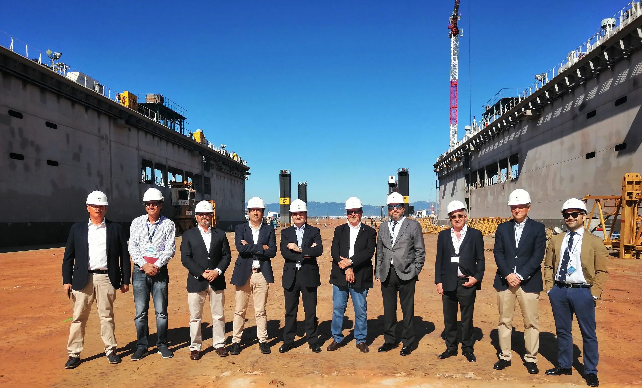 Responsables de la APBA «bendicen» el nuevo dique de Cernaval