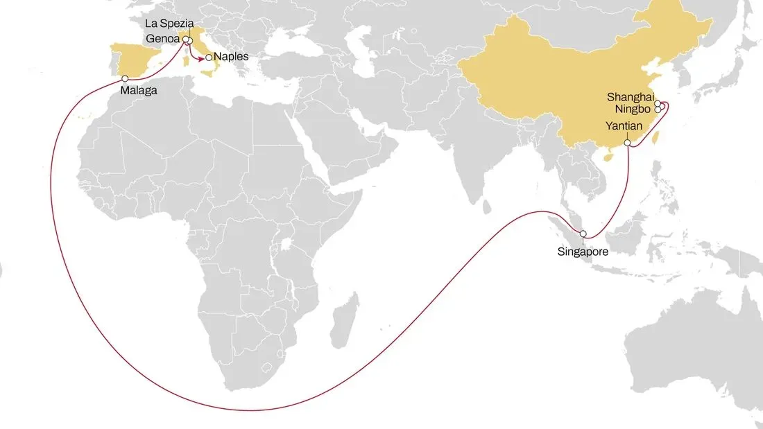 MSC incorpora el Puerto de Málaga a su servicio Dragon entre Asia y el Mediterráneo