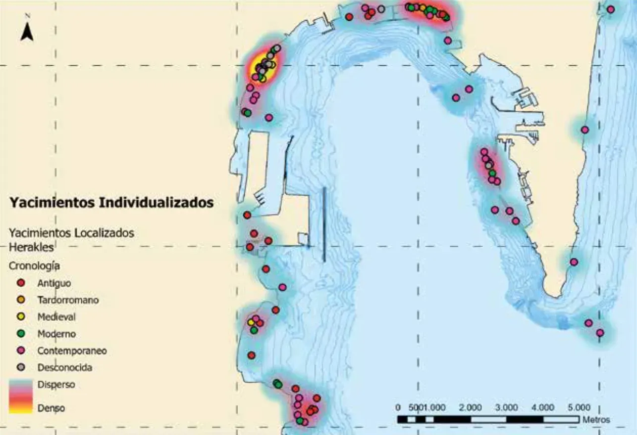 Hallan 34 pecios y más de 150 yacimientos desconocidos bajo las aguas de la Bahía de Algeciras