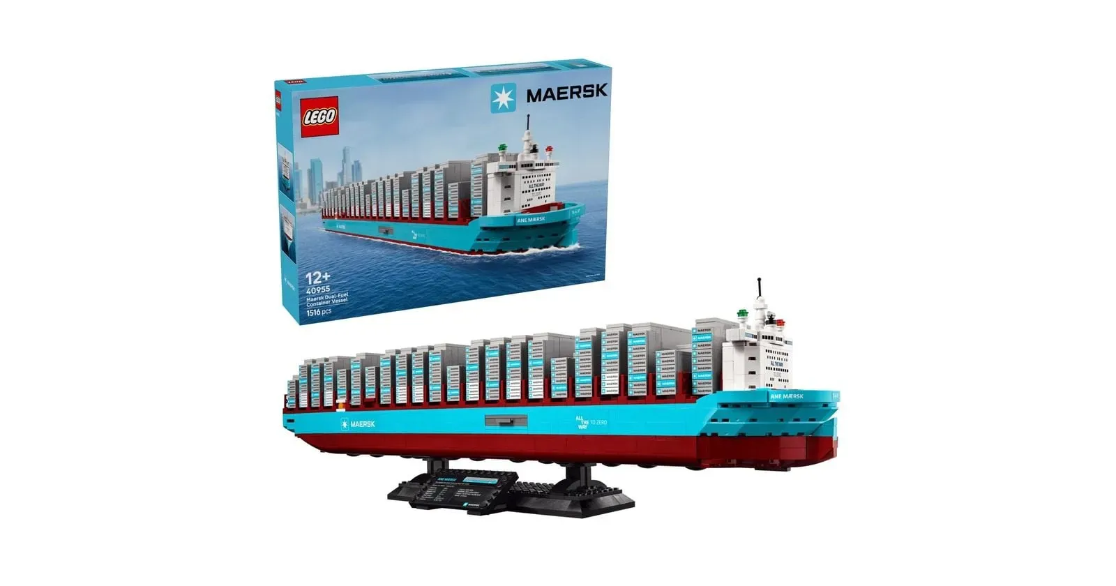 LEGO lanzará un set de coleccionista del buque insignia de Maersk propulsado con metanol