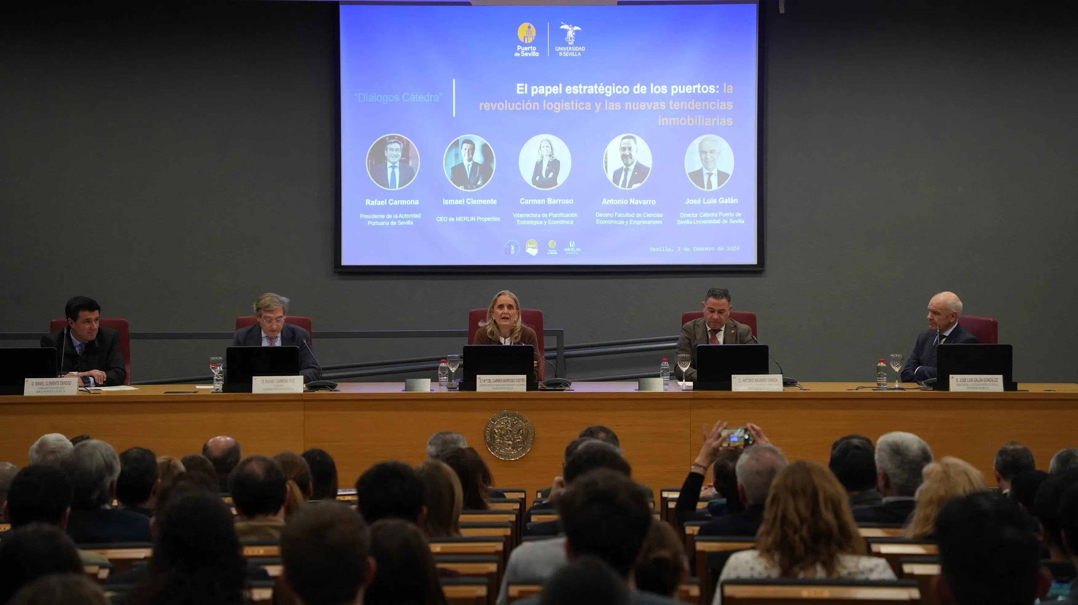La Cátedra Puerto de Sevilla–Universidad de Sevilla inaugura 2026 con los ‘Diálogos Cátedra’