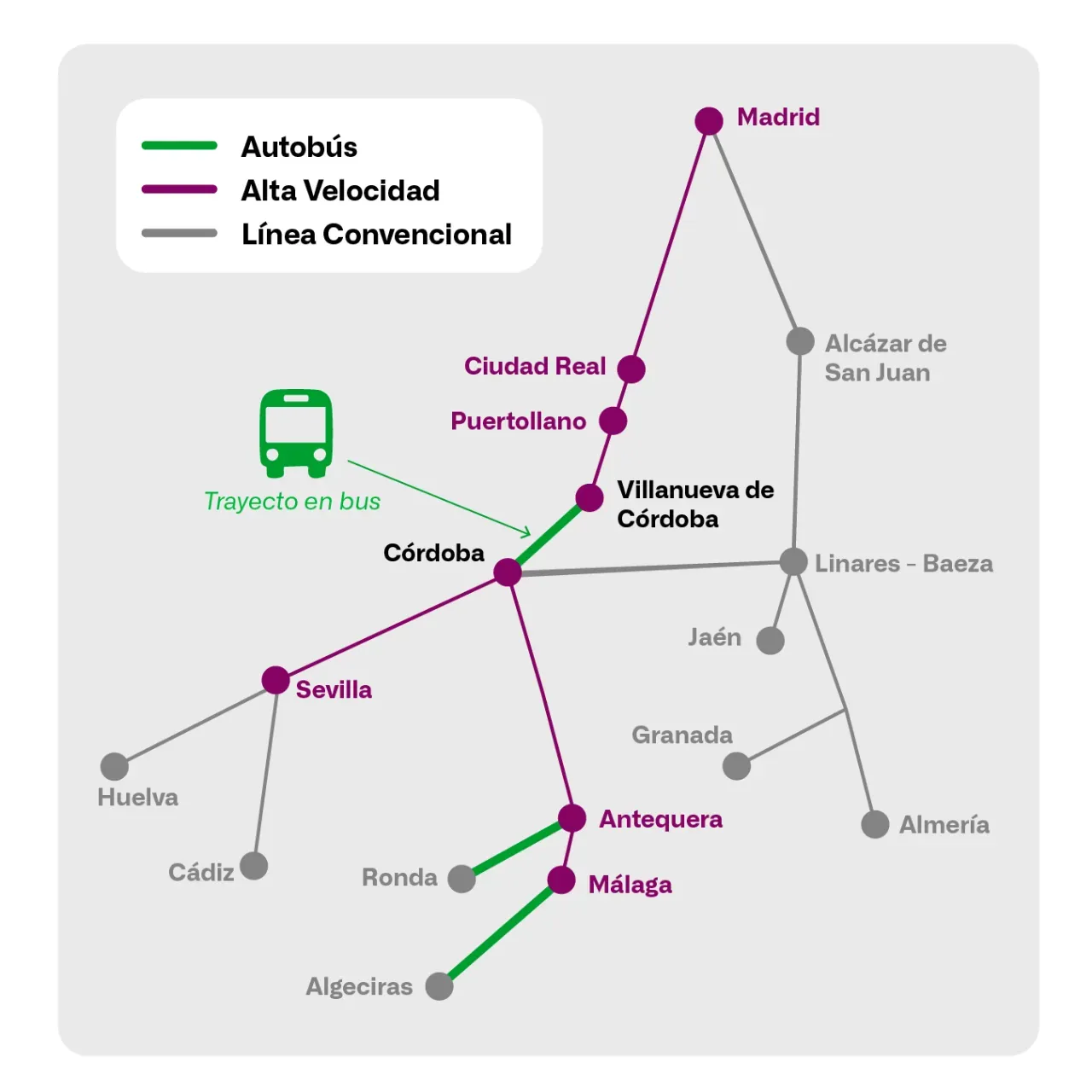 Renfe desarrolla con normalidad su plan alternativo tras la suspensión del AVE entre Madrid y Andalucía