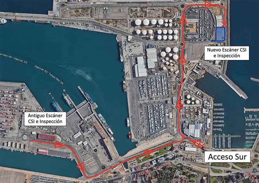 La APBA activa las nuevas instalaciones de inspección y escáner de Aduanas en Isla Verde Exterior