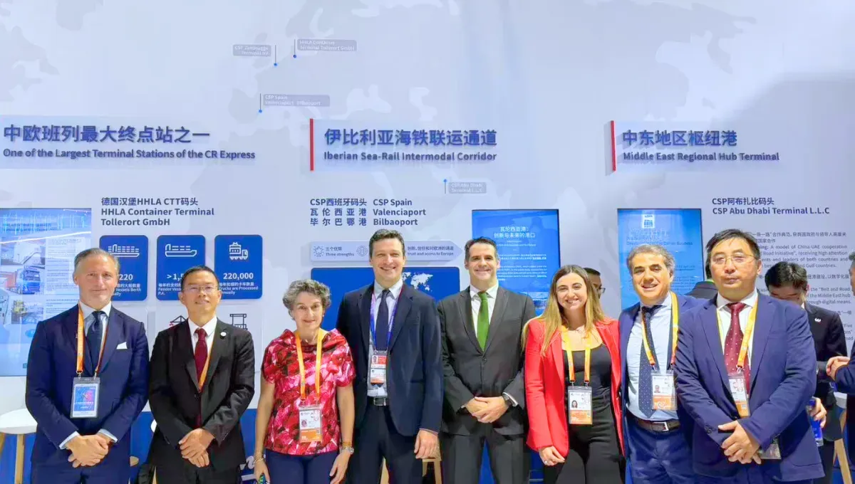 CSP Spain y los puertos de Valencia y Bilbao refuerzan su proyección internacional en la CIIE 2025