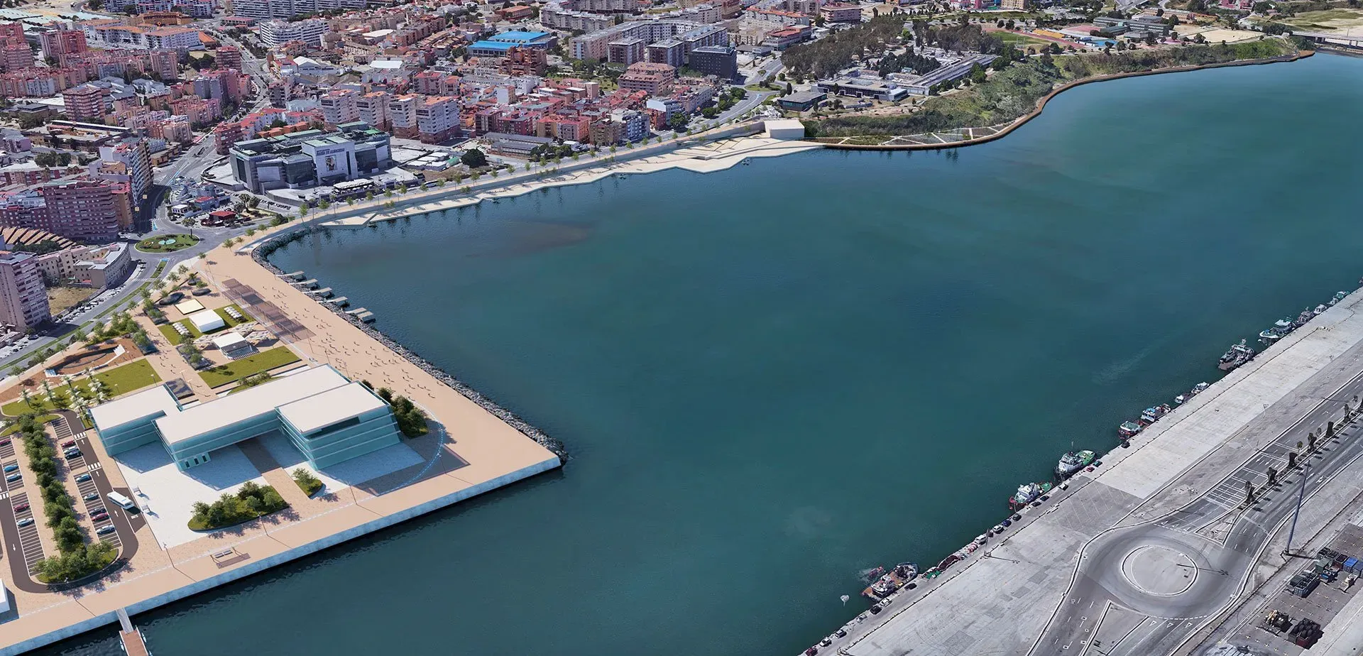 El Lago Marítimo fortalecerá el vínculo de Algeciras con su puerto mediante nuevas infraestructuras públicas
