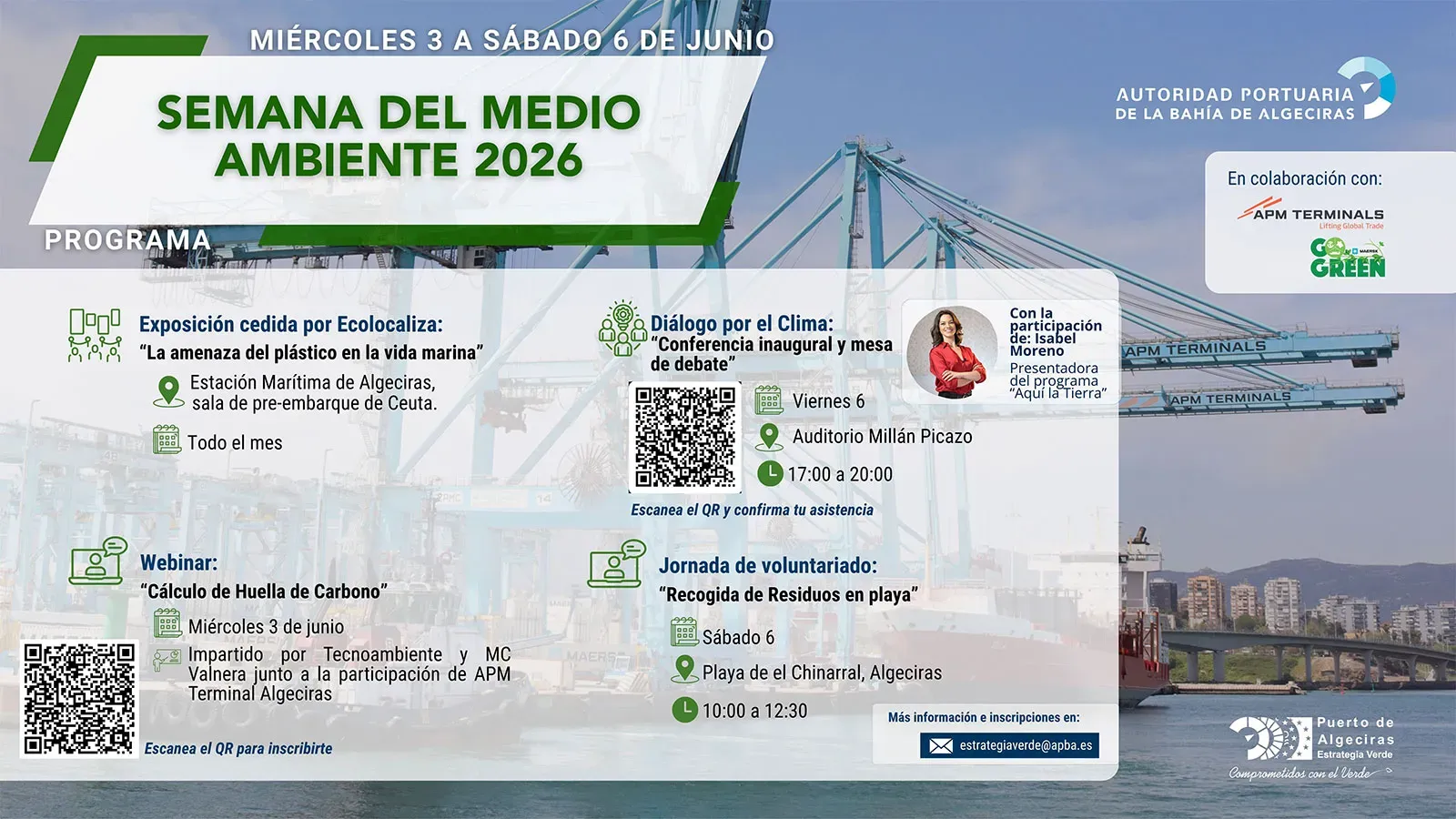 Exposiciones científicas, talleres y divulgación ambiental centran la Semana del Medio Ambiente en el Puerto de Algeciras